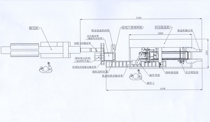 枕式包裝機(jī)和裝盒機(jī)包裝連線(xiàn)